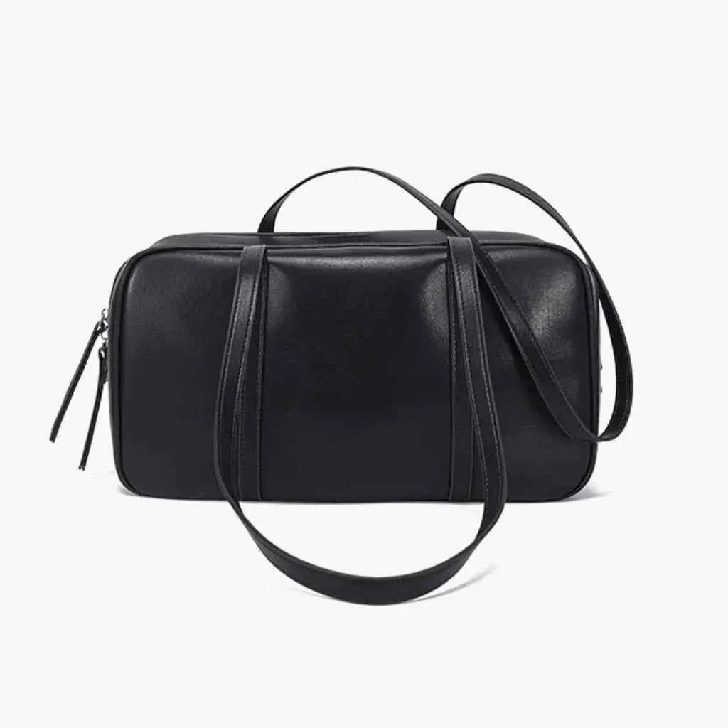 Bolsa de Ombro Feminina Retangular de Couro PU com Design Minimalista – Celilia