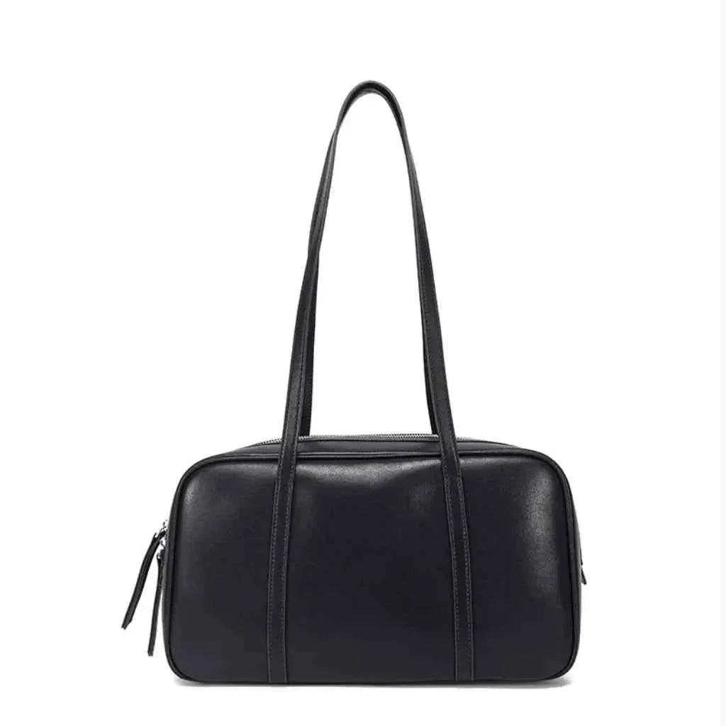 Bolsa de Ombro Feminina Retangular de Couro PU com Design Minimalista – Celilia
