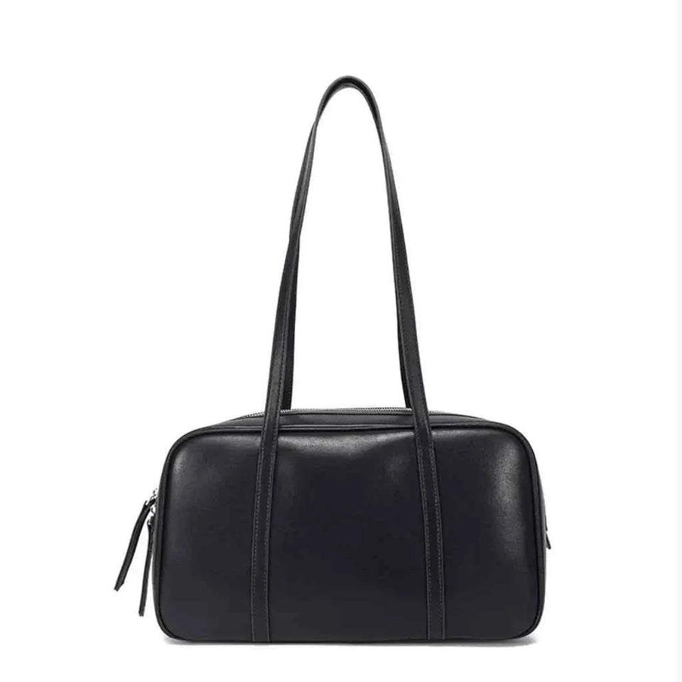 Bolsa de Ombro Feminina Retangular de Couro PU com Design Minimalista – Celilia