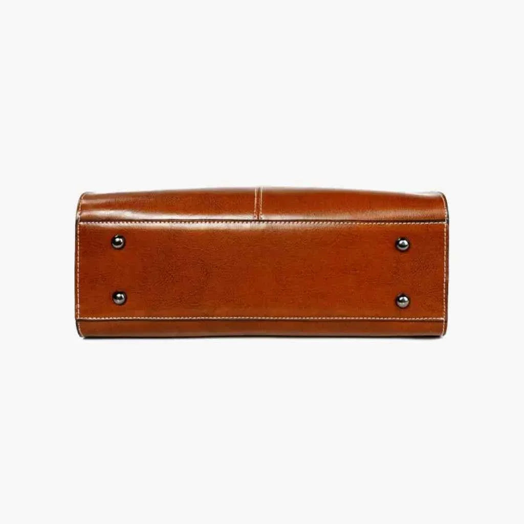 Bolsa Tote Feminina Executiva Estruturada em Couro PU com Alça Removível – Lumilia