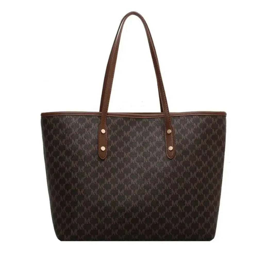 Bolsa Tote Feminina Estruturada de Couro PU com Alça de Mão Vintage – Milalia