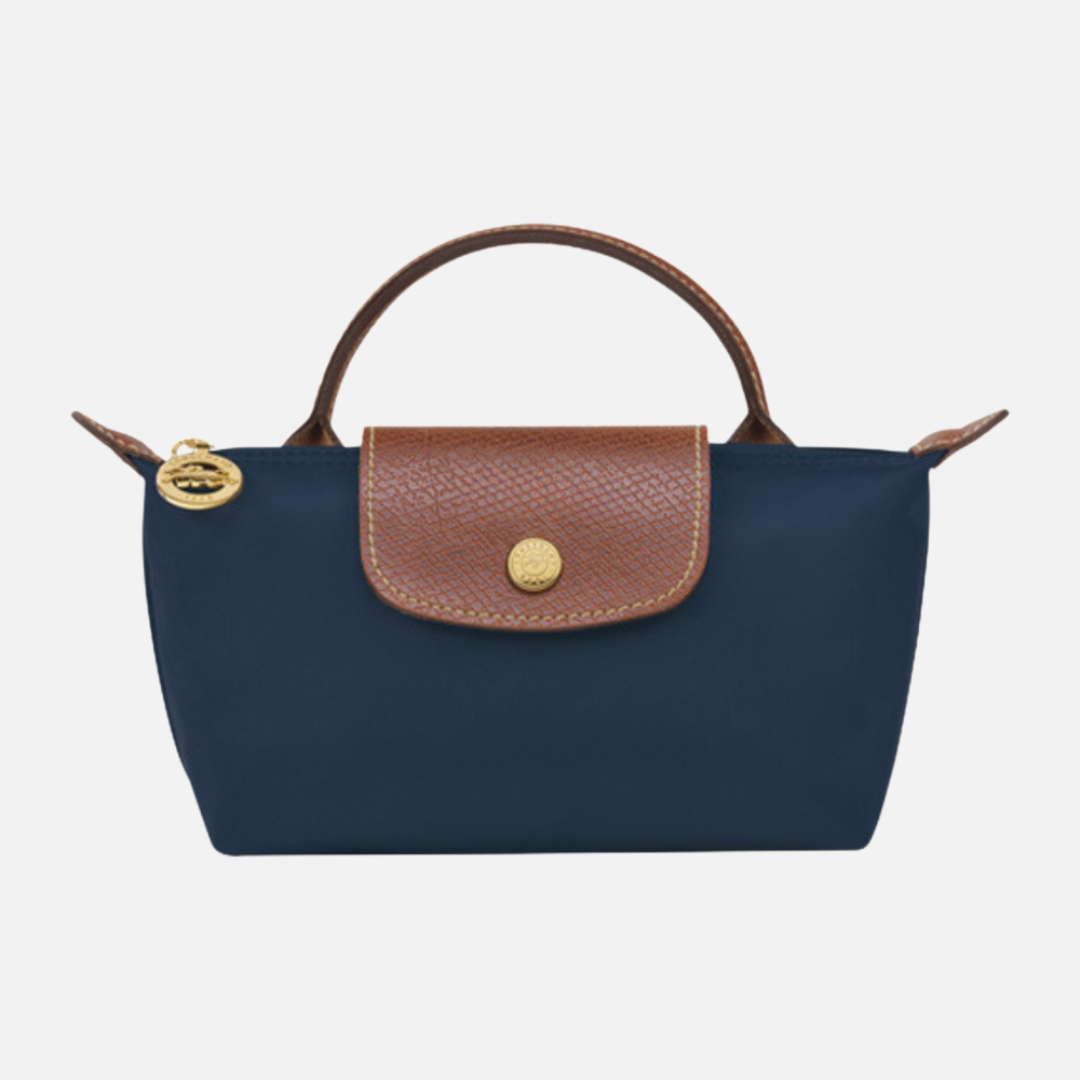 Bolsa Mini de Mão com Alça Curta e Fecho em Couro Texturizado – Avanira