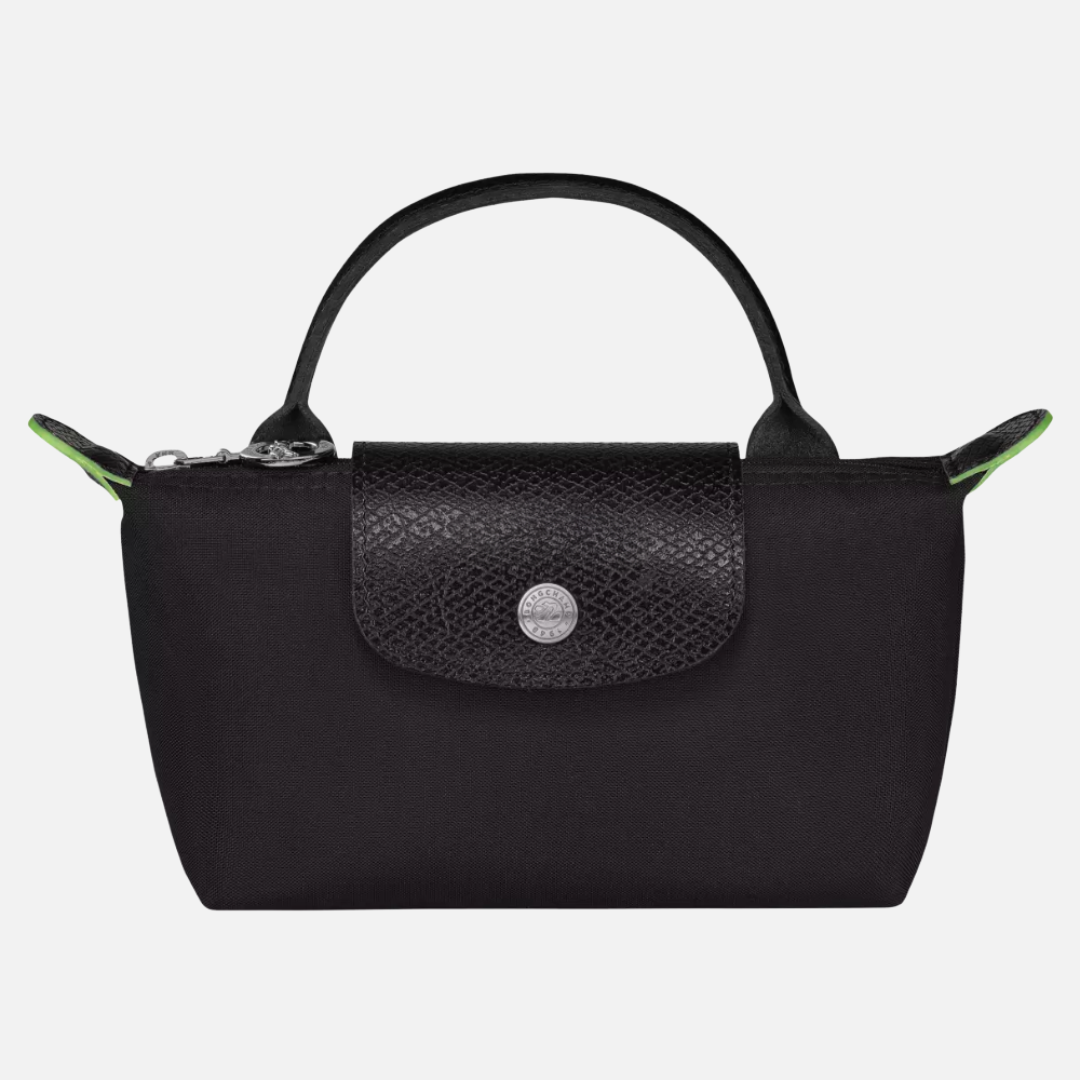 Bolsa Mini de Mão com Alça Curta e Fecho em Couro Texturizado – Avanira