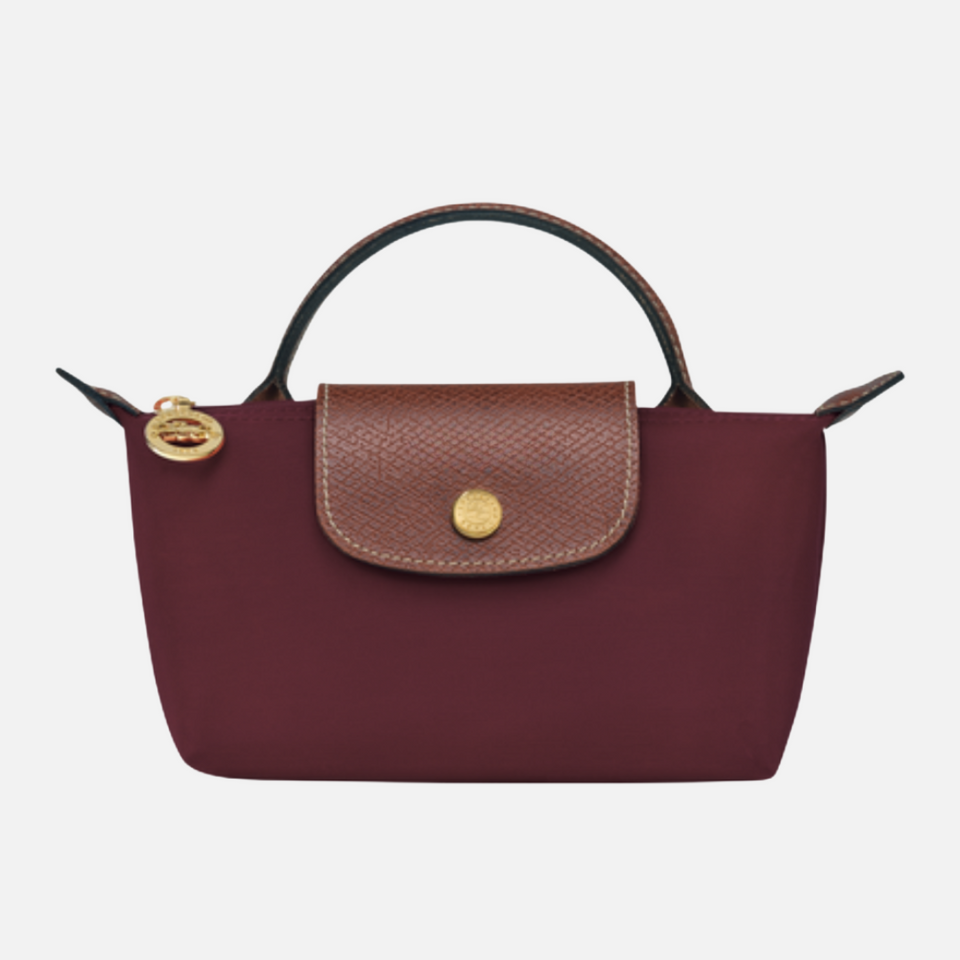 Bolsa Mini de Mão com Alça Curta e Fecho em Couro Texturizado – Avanira