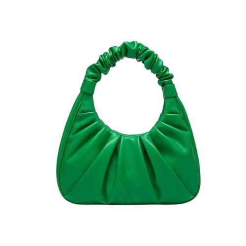 Bolsa Hobo Feminina de Luxo Estruturada em Couro com Alça Frufru – Galilia