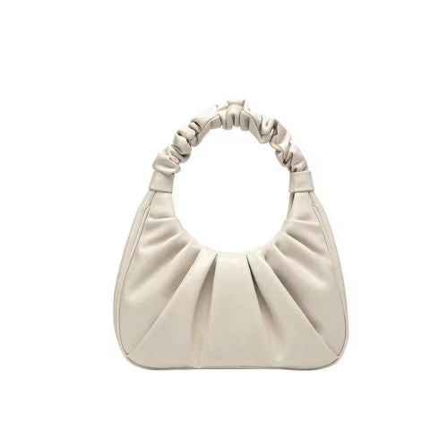 Bolsa Hobo Feminina de Luxo Estruturada em Couro com Alça Frufru – Galilia