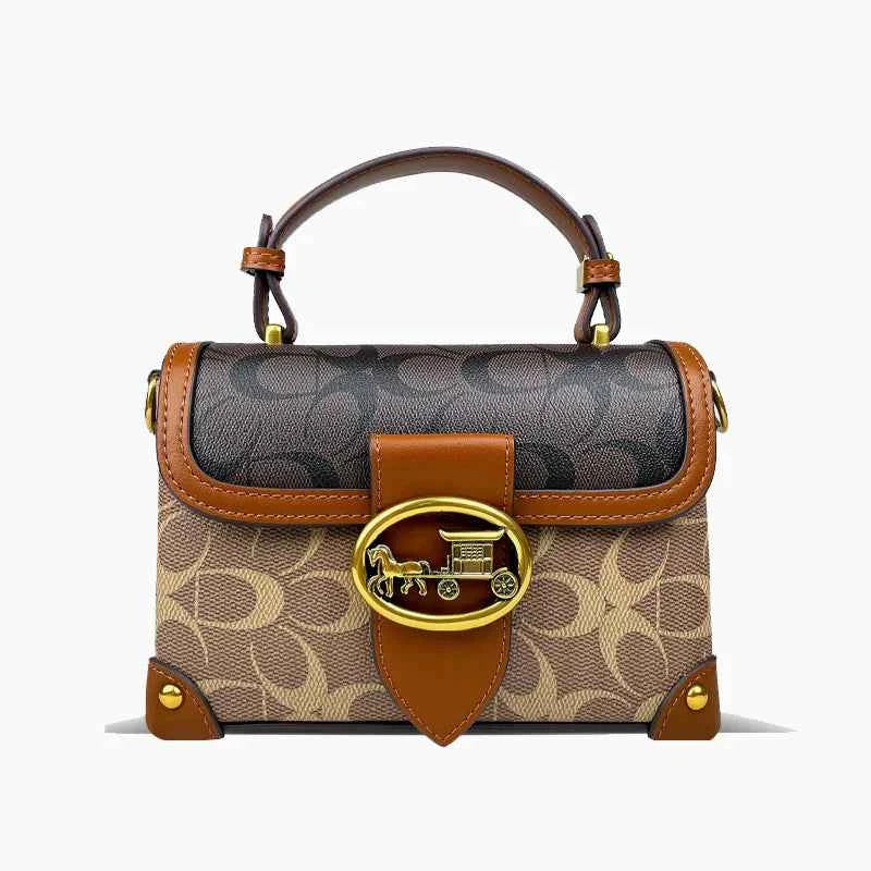 Bolsa Estruturada Feminina de Luxo com Fecho Metálico – Calalia