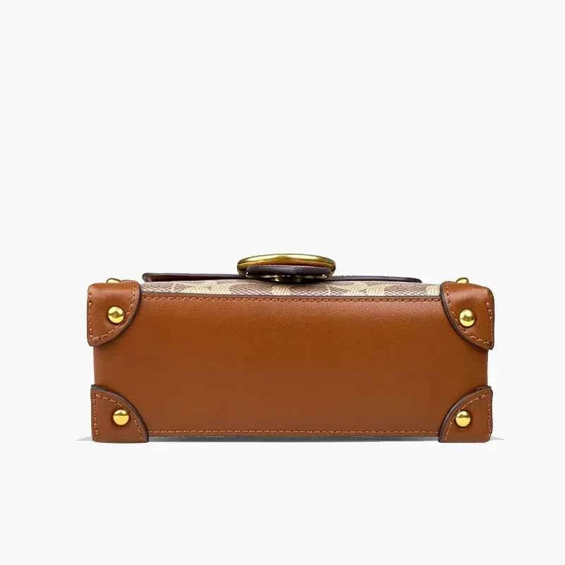 Bolsa Estruturada Feminina de Luxo com Fecho Metálico – Calalia