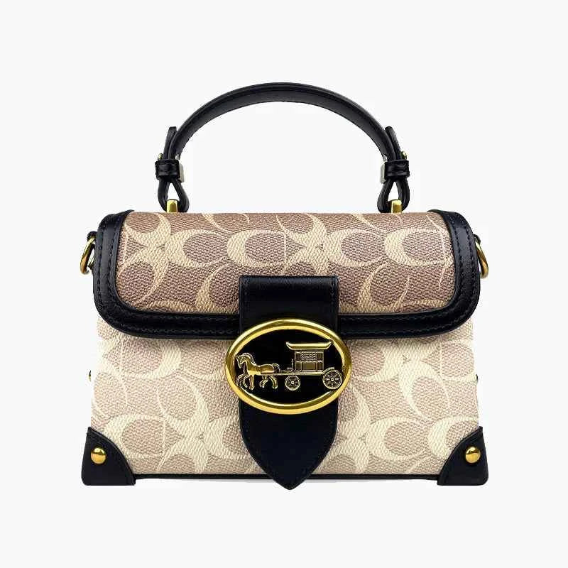 Bolsa Estruturada Feminina de Luxo com Fecho Metálico – Calalia