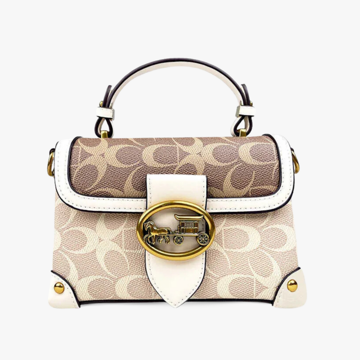 Bolsa Estruturada Feminina de Luxo com Fecho Metálico – Calalia