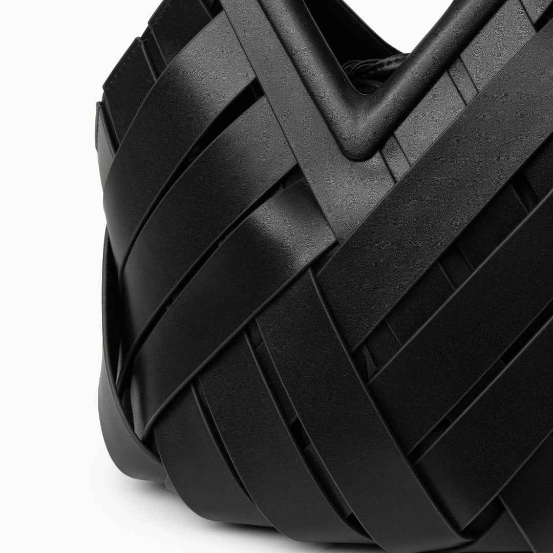 Bolsa Feminina de Couro PU com Trama Geométrica – Belilia