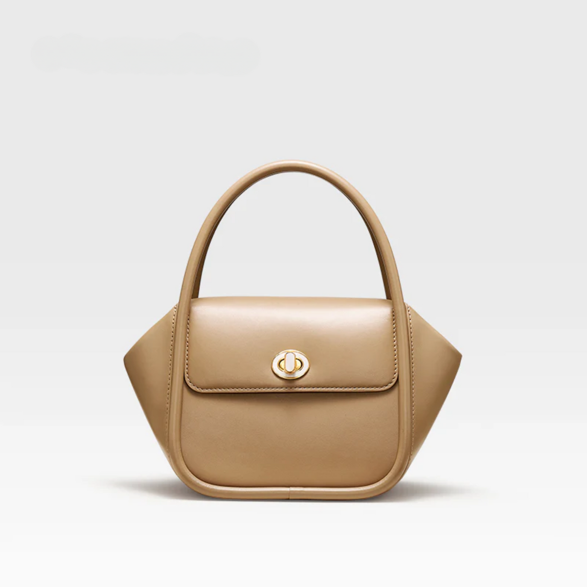Bolsa de Luxo Estruturada de Couro com Alça Superior – Kalilia