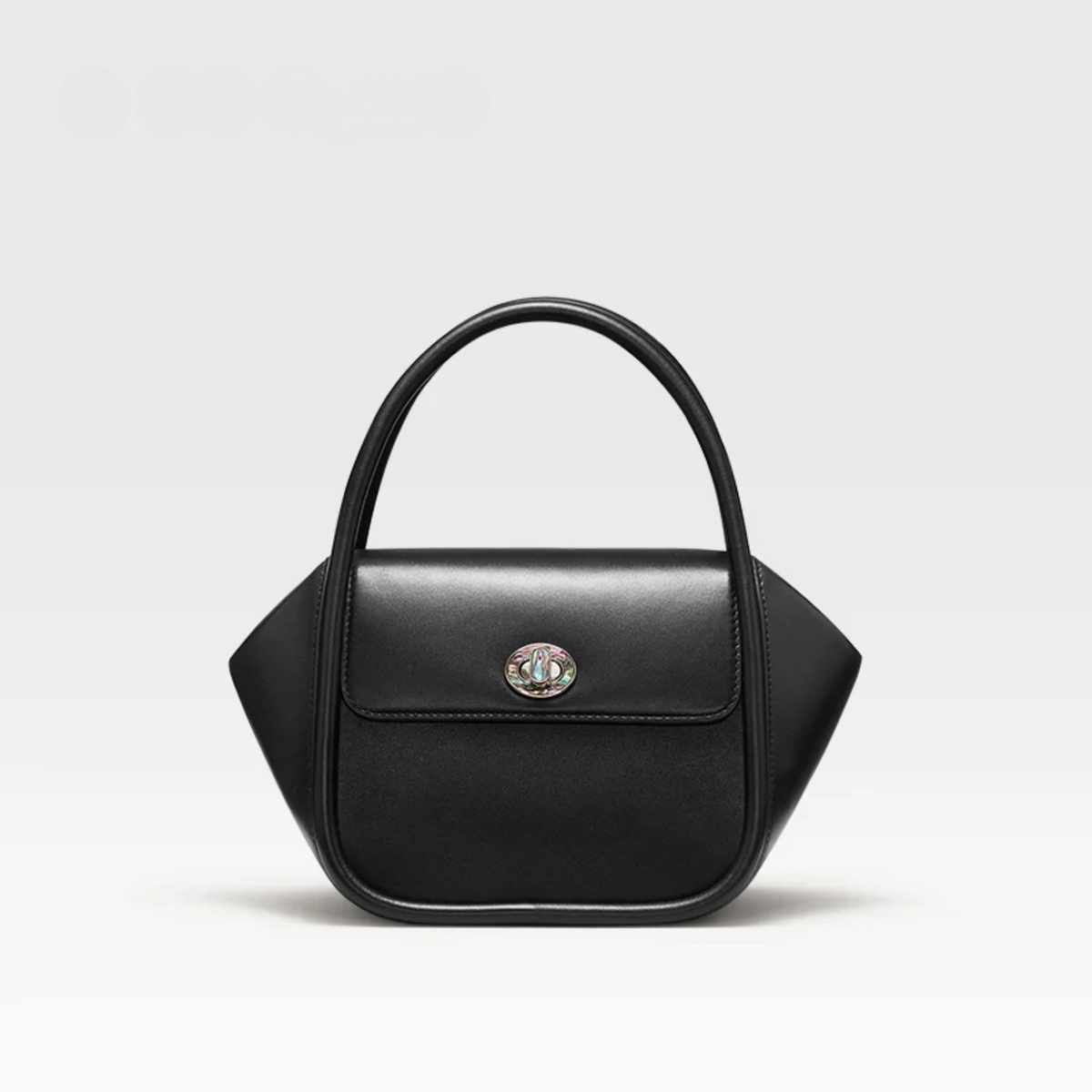 Bolsa de Luxo Estruturada de Couro com Alça Superior – Kalilia
