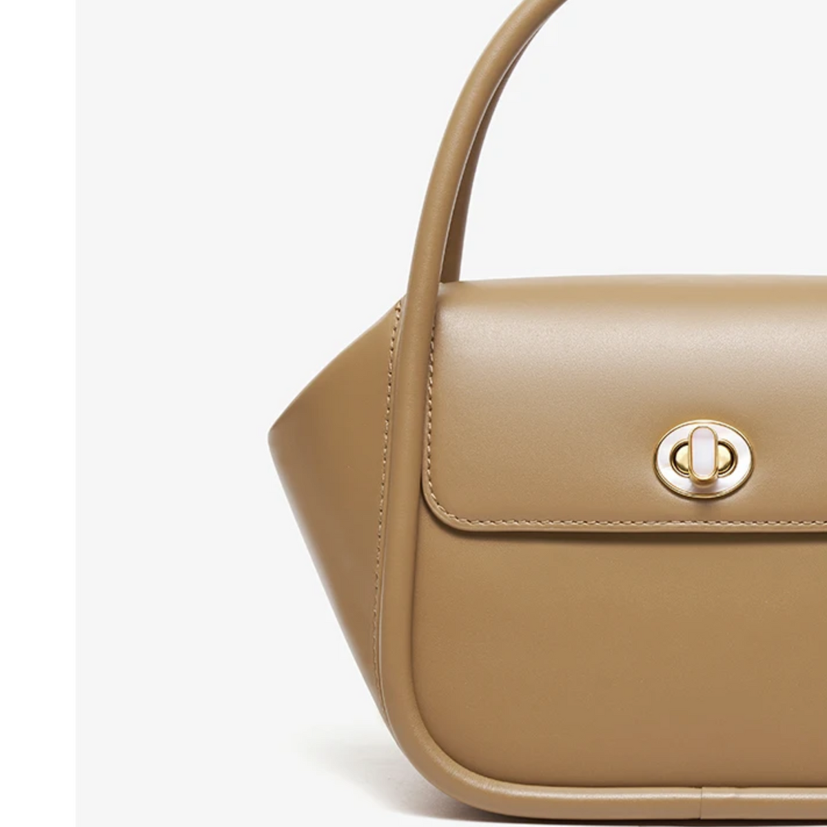 Bolsa de Luxo Estruturada de Couro com Alça Superior – Kalilia