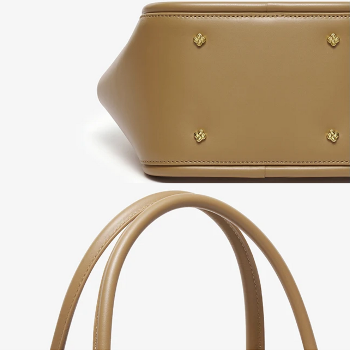 Bolsa de Luxo Estruturada de Couro com Alça Superior – Kalilia