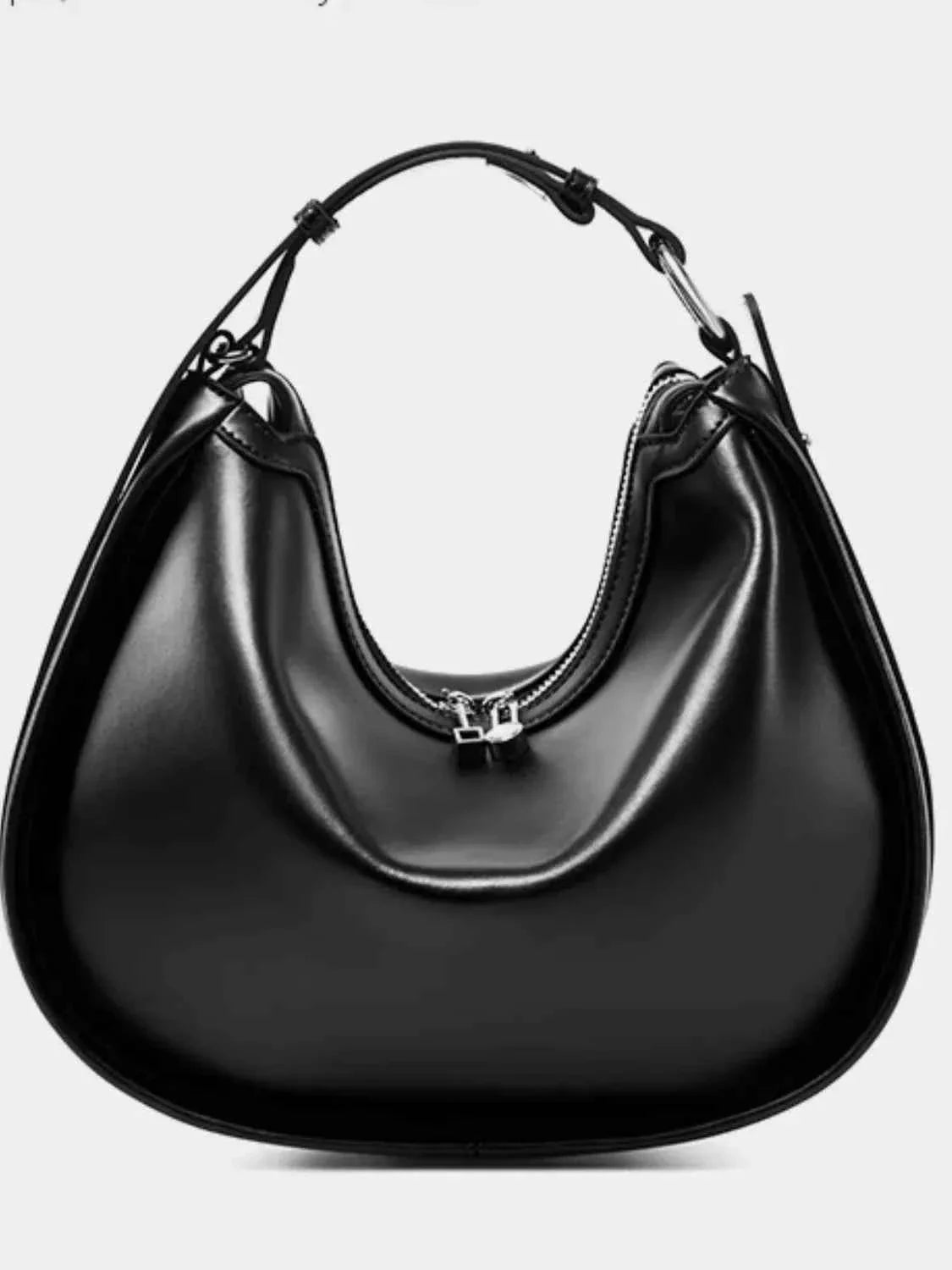 Bolsa Hobo de Luxo Feminina em Couro Legítimo com Design Escultural – Larilia