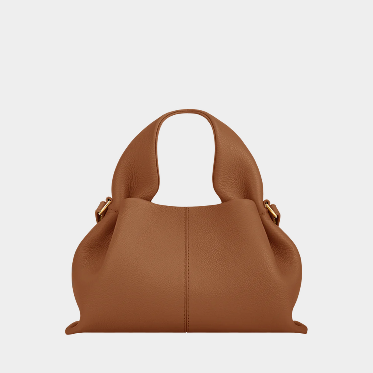 Bolsa de Luxo Feminina em Couro Legítimo Estruturado com Alça de Ombro – Lelilia