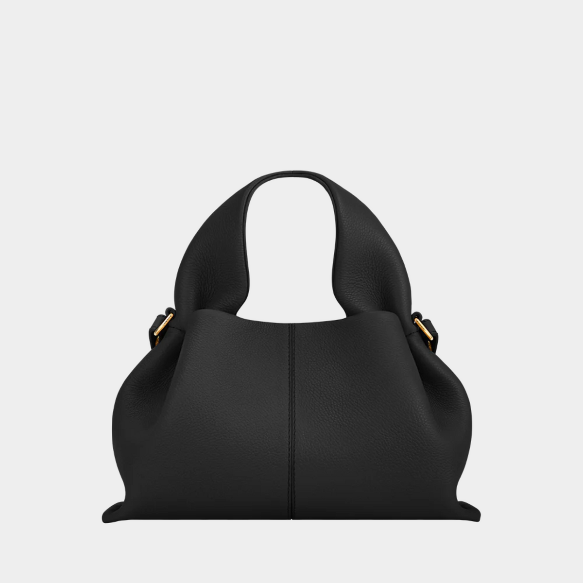 Bolsa de Luxo Feminina em Couro Legítimo Estruturado com Alça de Ombro – Lelilia