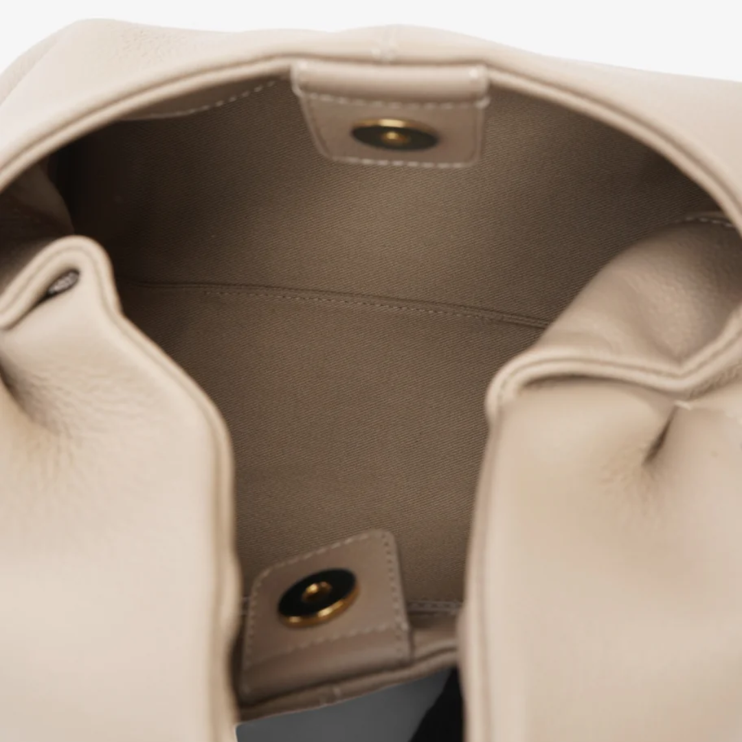 Bolsa de Luxo Feminina em Couro Legítimo Estruturado com Alça de Ombro – Lelilia