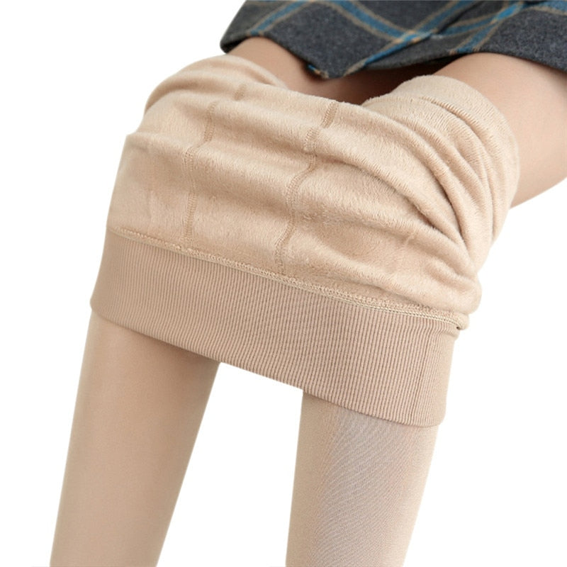 Calça Legging Feminina Térmica com Interior Peluciado e Cintura Alta – Lualina