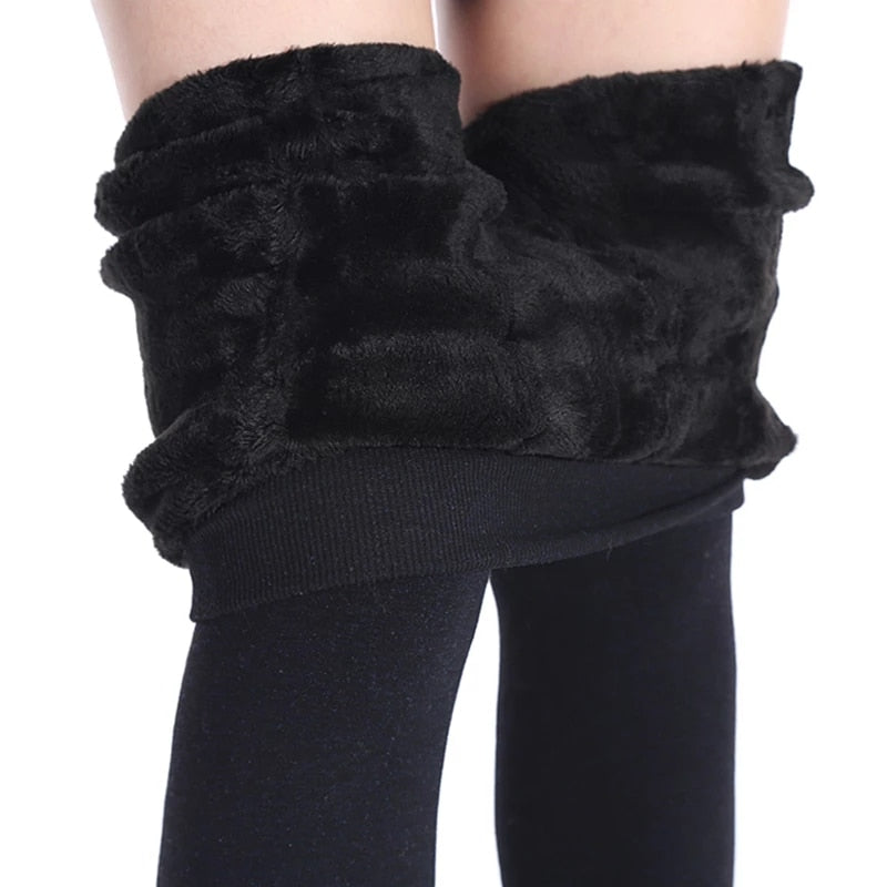Calça Legging Feminina Térmica com Interior Peluciado e Cintura Alta – Lualina