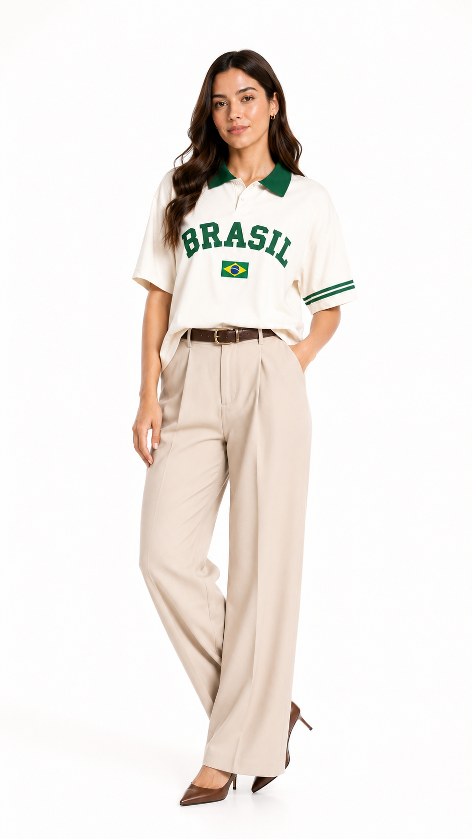 Camisa Polo Feminina Esportiva Premium Brasil – Lorena