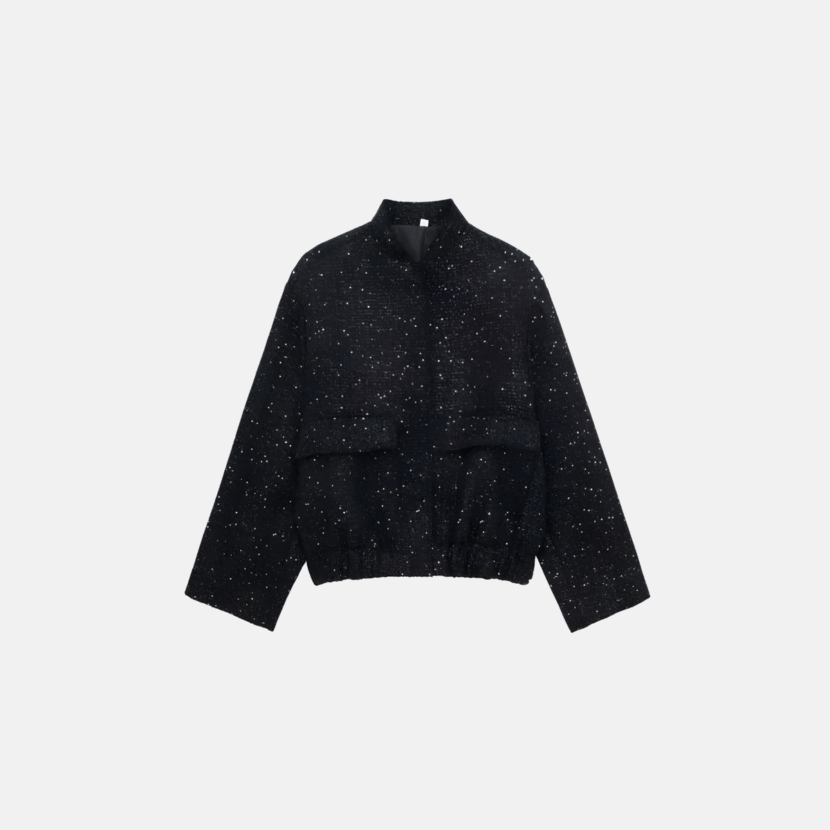 Casaco Dourado de Tweed com Brilho para Festa – Oralia