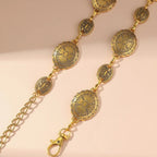 Cinto Feminino de Corrente Metálica com Medalhões Boho – Jade