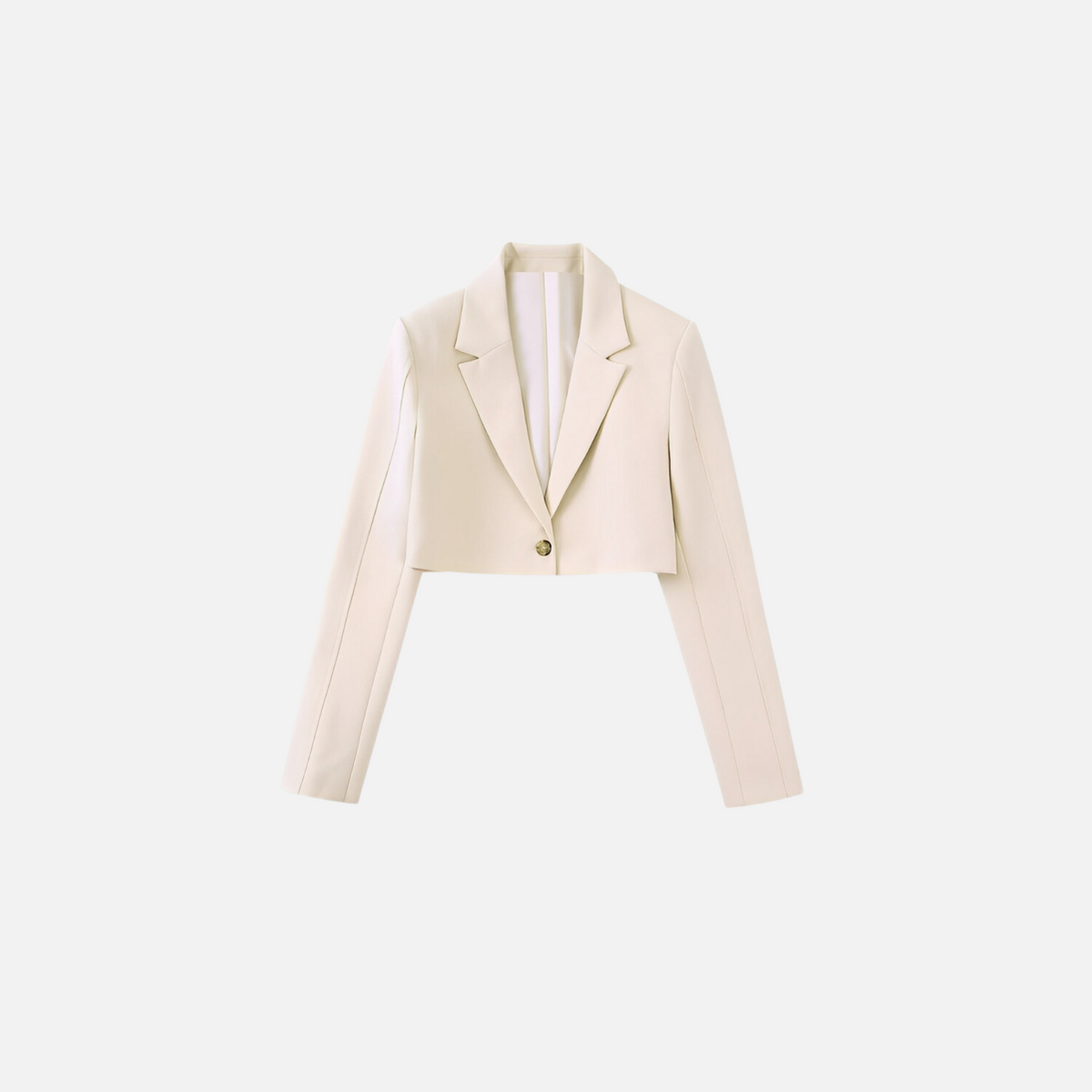 Conjunto Feminino de Alfaiataria com Blazer Cropped e Short Saia – Elarisa