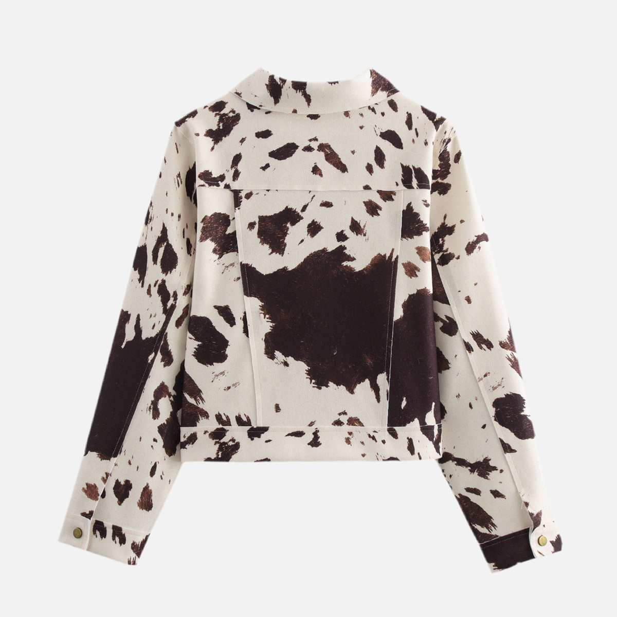 Jaqueta Trucker de Couro Eco Animal Print – Galinara