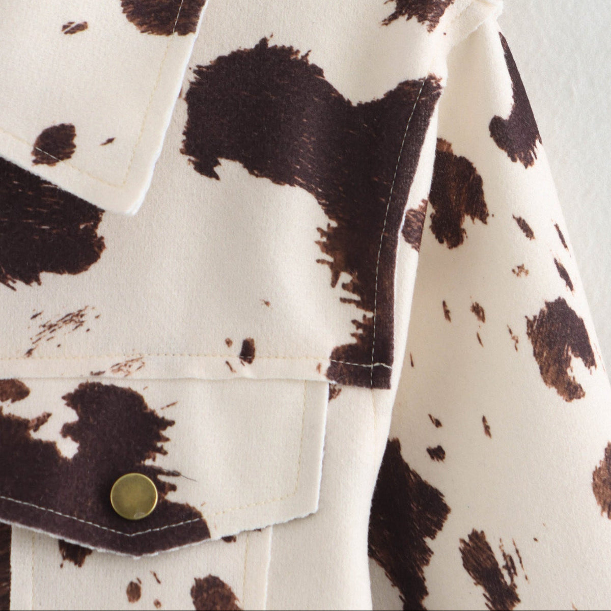 Jaqueta Trucker de Couro Eco Animal Print – Galinara