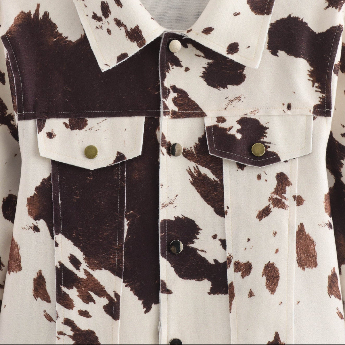 Jaqueta Trucker de Couro Eco Animal Print – Galinara