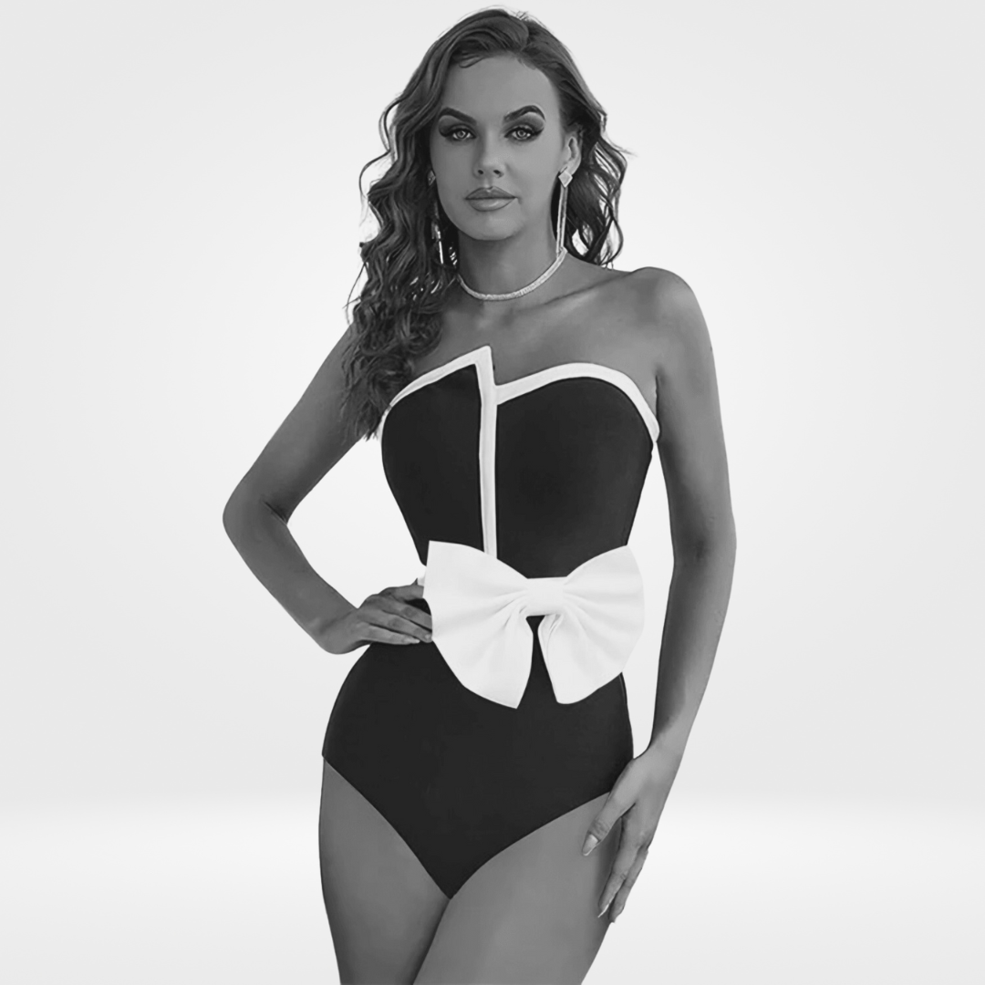 Maiô Tomara que Caia Preto e Branco com Maxilaço – Dalarisa
