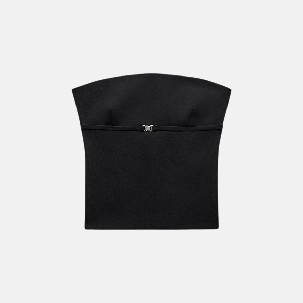 Top Tomara que Caia Preto com Tiras nas Costas – Viarina