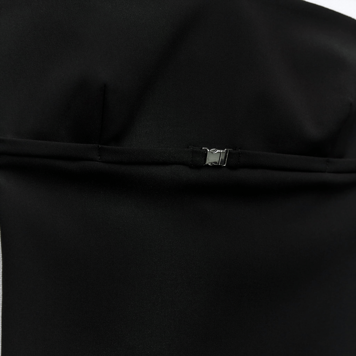 Top Tomara que Caia Preto com Tiras nas Costas – Viarina