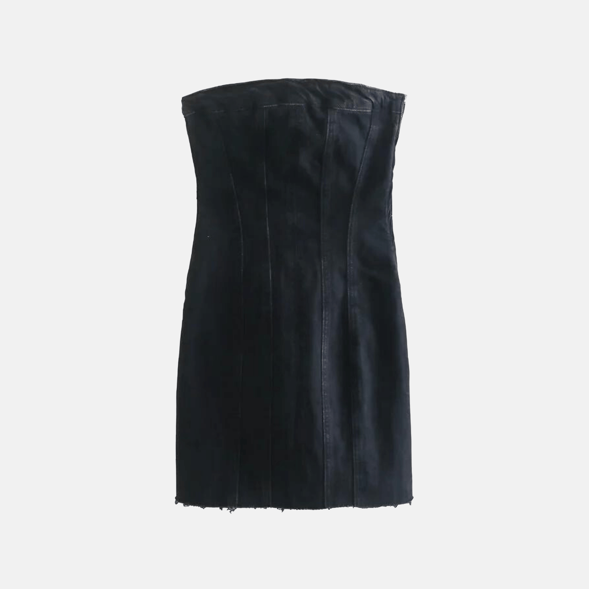 Vestido Jeans Curto Tomara que Caia Estilo Corset – Zelarina