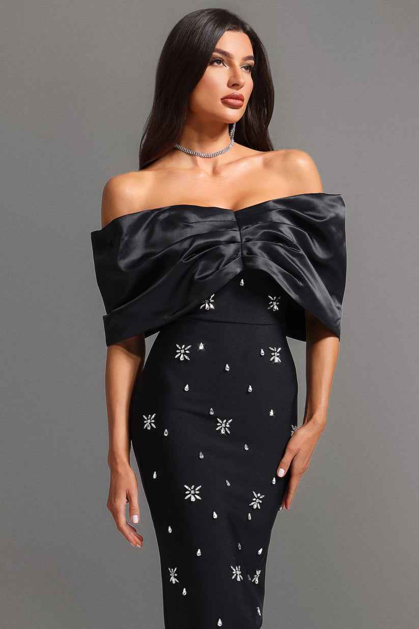 Vestido Curto Tomara que Caia Estruturado com Corset e Saia Drapejada – Nelinara