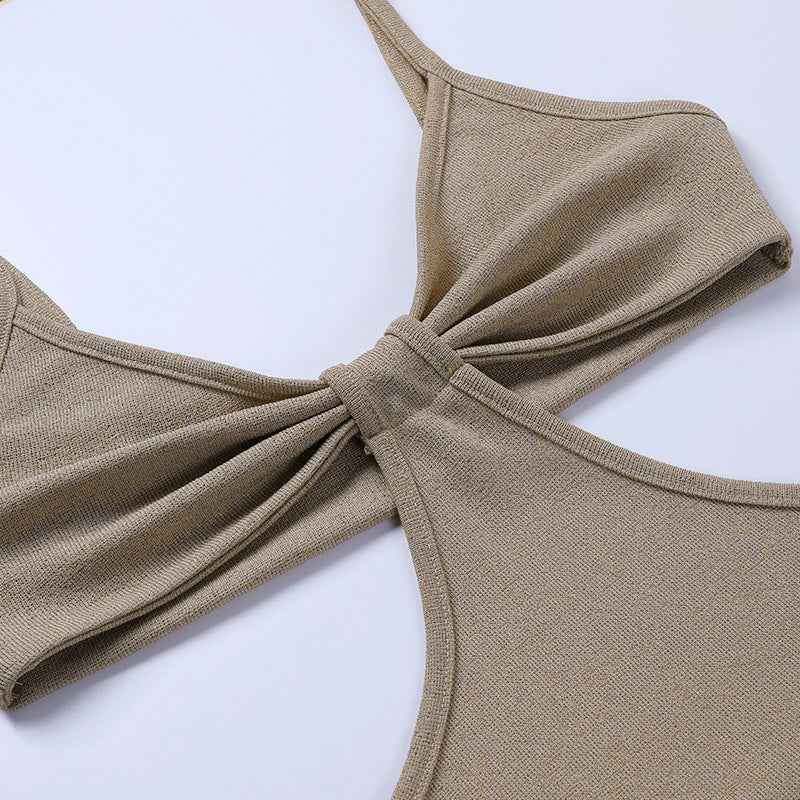 Vestido Longo Tricot Canelado de Viscose – Calanira