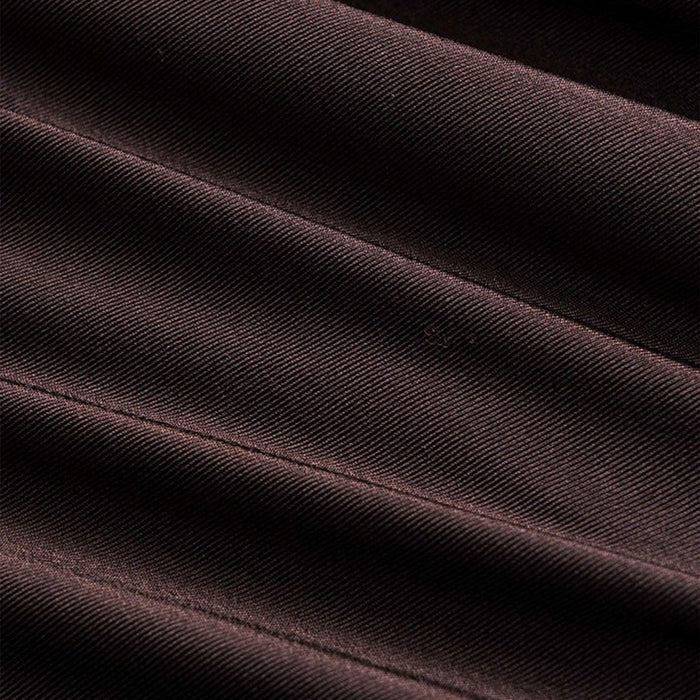 Vestido Curto Drapeado Assimétrico com Gola Alta e Tiras de Tule – Anália