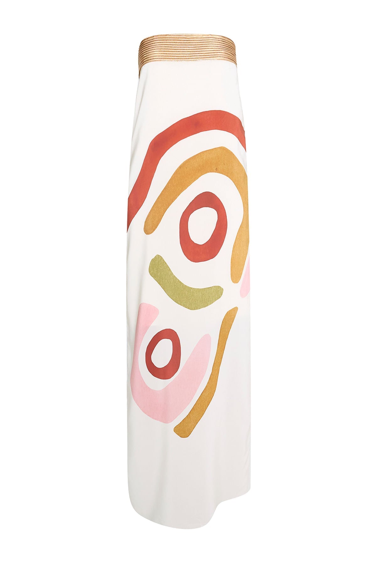 Vestido Longo Tomara que Caia com Estampa Abstrata – Florinda