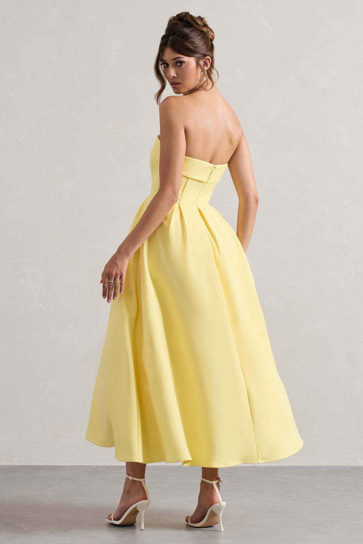 Vestido Midi de Festa Tomara que Caia Estruturado – Ivana