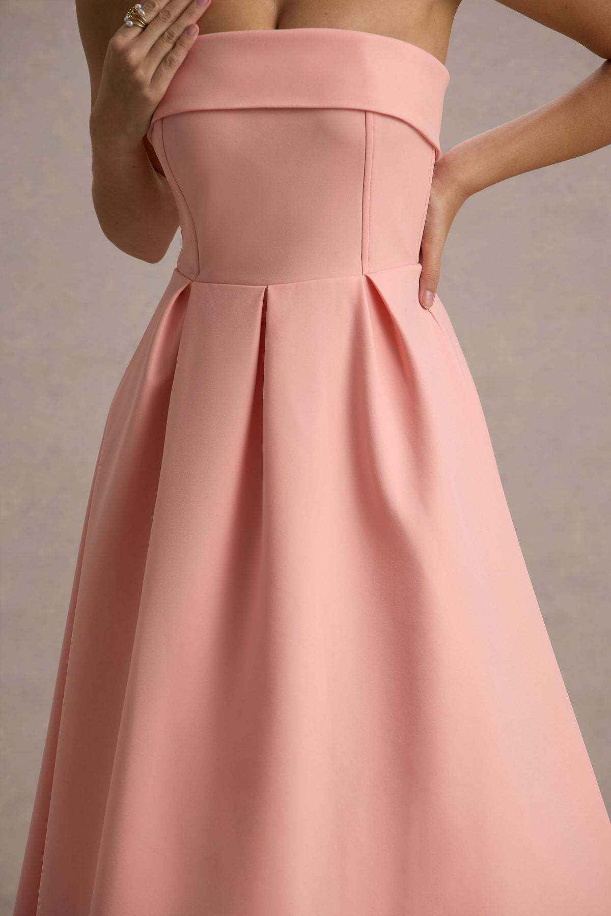 Vestido Midi de Festa Tomara que Caia Estruturado – Ivana