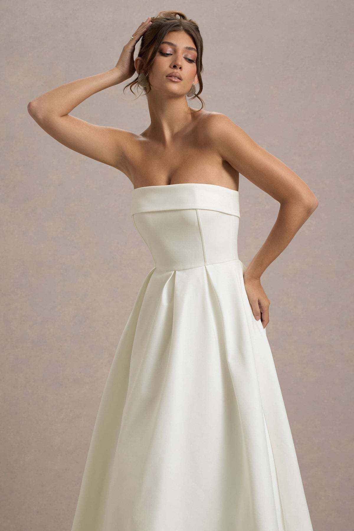 Vestido Midi de Festa Tomara que Caia Estruturado – Ivana