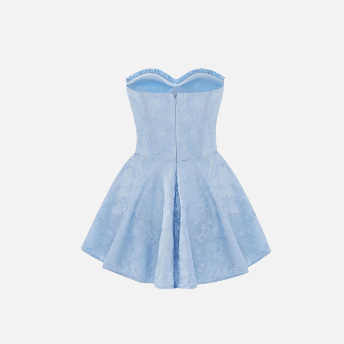 Vestido Mini Tomara que Caia com Saia Godê e Detalhe de Laise – Dalarina