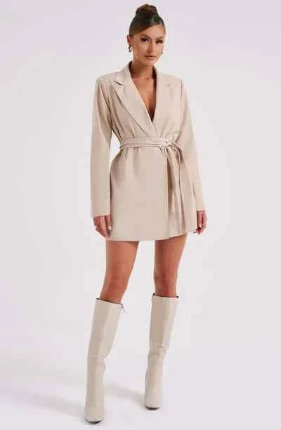 Vestido Blazer Curto de Alfaiataria Transpassado – Zalilia