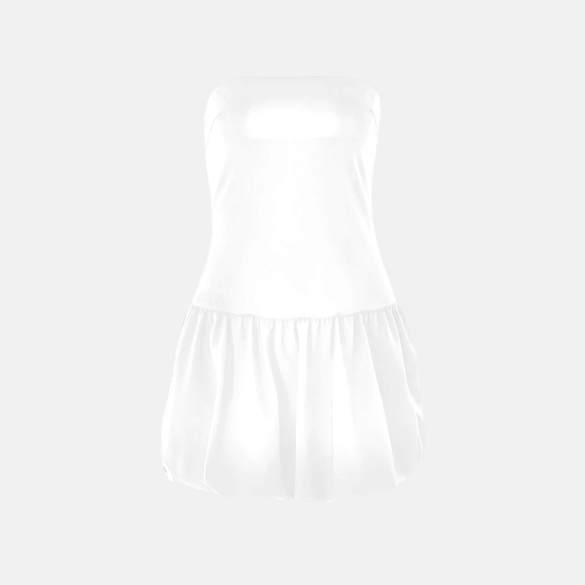 Vestido Curto Tomara que Caia com Saia Balonê – Oranora