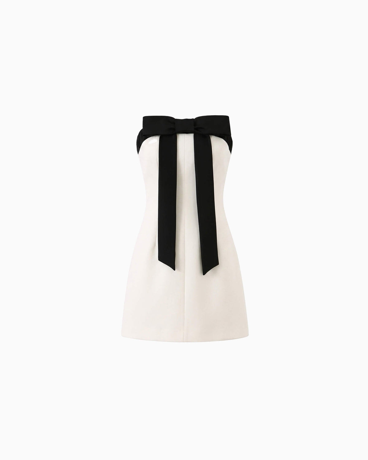 Vestido Curto de Festa Tomara que Caia com Laço Frontal – Bárbara